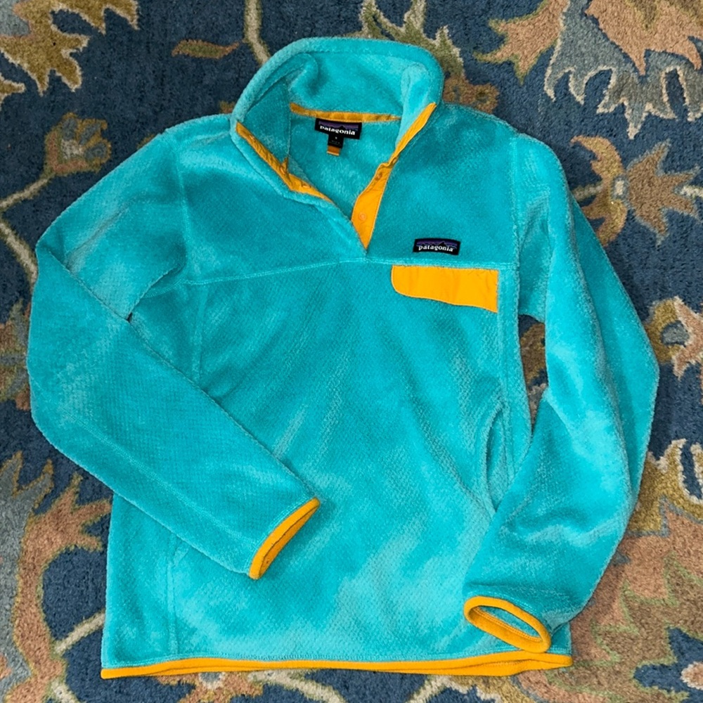 Patagonia Snap-t retool small turquoise pullover